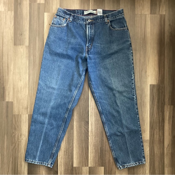 Vintage Levi’s 550 Relaxed Fit Tapered Leg High Waisted Mom Jeans size 16s - Picture 1 of 8